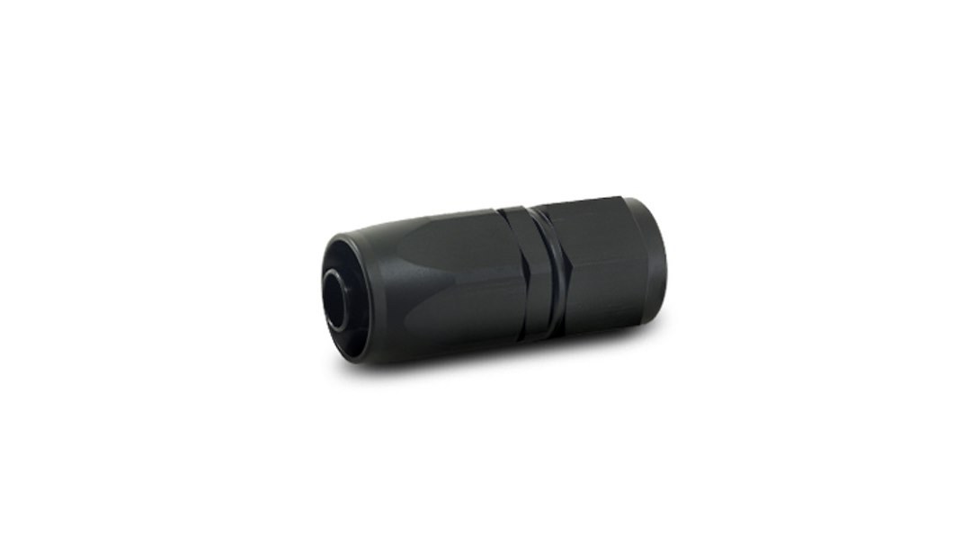 Vibrant Performance Hose End Fitting, -10AN Hose, Straight Swivel, Anodized, Black, Aluminum, Single – 21010