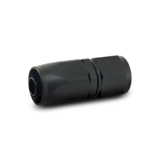 Vibrant Performance Hose End Fitting, Fabrication Components, -20AN Hose, -20AN Female, Straight Swivel, Anodized, Black, Aluminum, Single – 21020