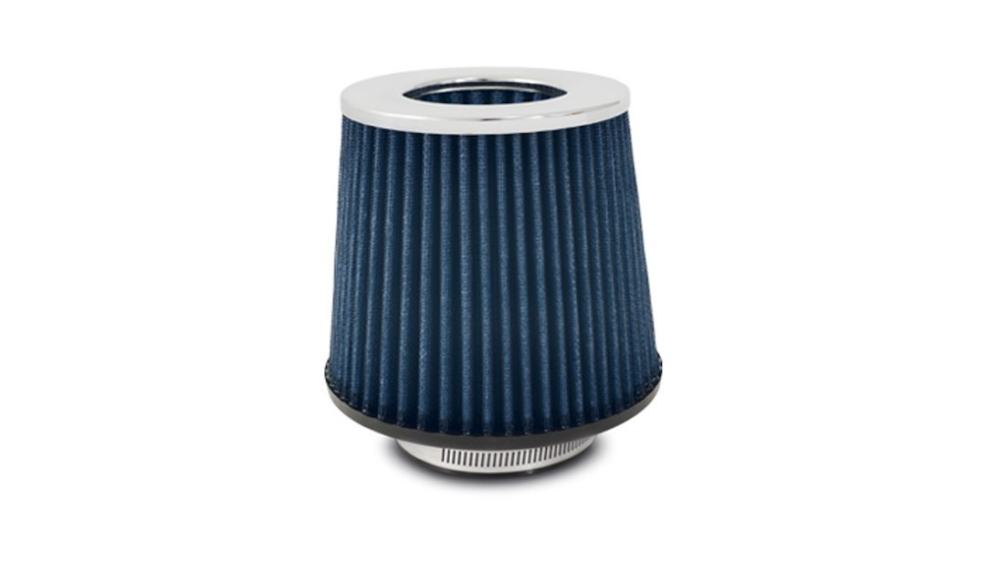 Vibrant Performance Air Filter, Open Funnel, Round Tapered, Cottom Gauze, 5 Inch Outside Diameter X 5 Inch Height, Single Centered Flange – 2160C