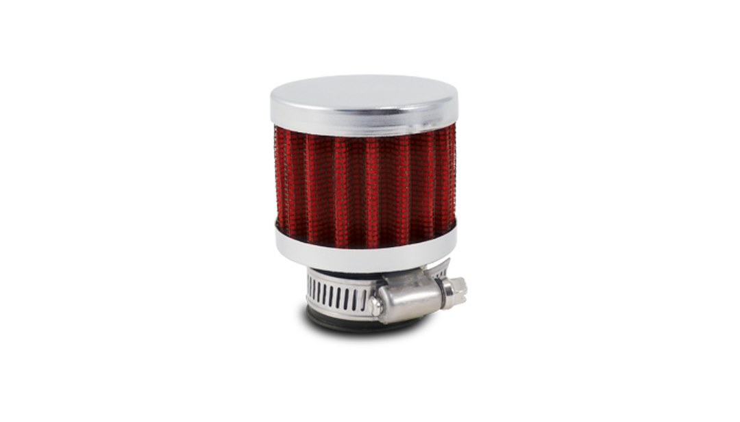 Vibrant Performance Crankcase Breather Filter, Clamp on with 1/2 Inch Inside Diameter Inlet, 2-1/8 Inch Outside Diameter X 2-5/8 Inch Height – 2167