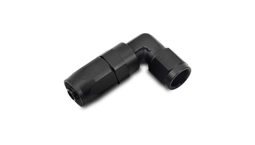 Vibrant Performance Hose End Fitting, -10AN, 90 Degree, Aluminum – 21990