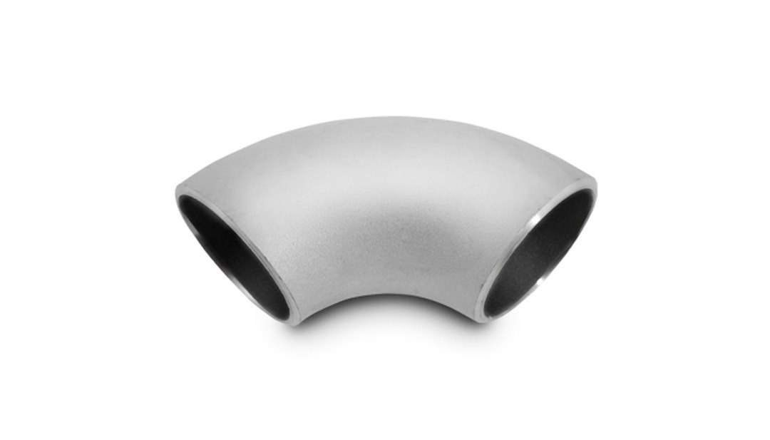 Vibrant Performance Exhaust Pipe – Bend 90 Degree, Fabrication Components, 1-1/2 Inch Nominal Diameter, Schedule 10 Stainless Steel – 2361
