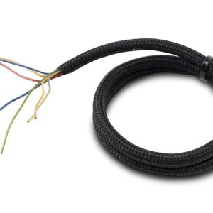 Vibrant Performance Wire Loom, Fabrication Components, Plastic, Black, With 10 Foot Length 1/4 Inch Diameter Split Braided Sleeve – 25800