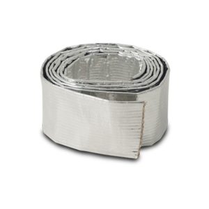Vibrant Performance Hose Heat Sleeve, 3/4 Inch Inside Diameter, 5 Foot Length, Rated to 1200 Degrees Fahrenheit, Silver – 25821