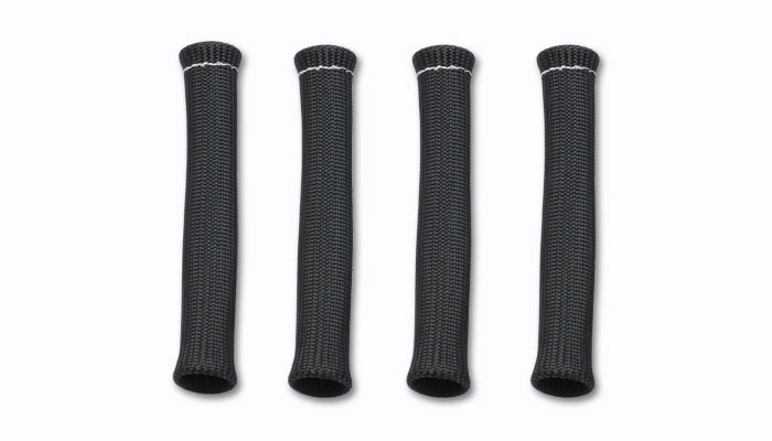 Vibrant Performance Spark Plug Boot Heat Sleeve, Fabrication Components, 3/4 Inch Diameter, Set of 4, Black – 25891