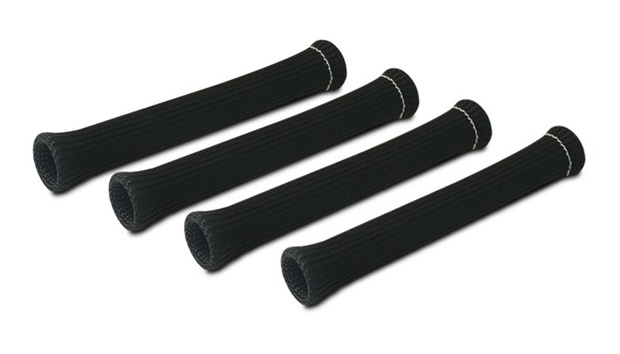 Vibrant Performance Spark Plug Boot Heat Sleeve, Fabrication Components, 3/4 Inch Diameter, Set of 4, Black – 25891