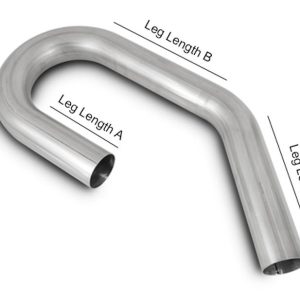 Vibrant Performance Exhaust Pipe – Bend 180 Degree, Fabrication Components, 1-1/2 Inch Outside Diameter, Stainless Steel – 2601