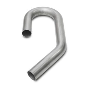 Vibrant Performance Exhaust Pipe – Bend 180 Degree, Fabrication Components, 3 Inch Outside Diameter, Stainless Steel, 5 Inch Centerline Radius – 2611