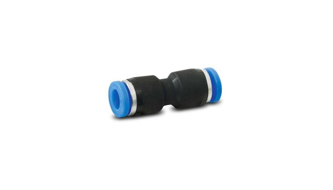 Vibrant Performance Vacuum Hose Connector, One-Touch, Straight Connector, 1/4 Inch Outside Diameter Hose – 2672