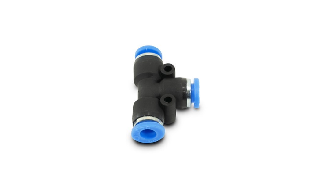 Vibrant Performance Vacuum Hose Connector, One-Touch, T Connector, 1/4 Inch Outside Diameter Hose – 2677
