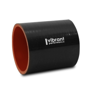 Vibrant Performance Intercooler Hose Coupling, 1-1/2 Inch Inside Diameter, Straight, 3 Inch Length, Black, 4 Ply Reinforced Silicone – 2702