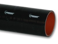 Vibrant Performance Intercooler Hose Coupling, 1-1/2 Inch Inside Diameter, Straight, 36 Inch Length, Black, 4 Ply Reinforced Silicone – 2703