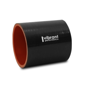 Vibrant Performance Intercooler Hose Coupling, 1-3/4 Inch Inside Diameter, Straight, 3 Inch Length, Black, 4 Ply Reinforced Silicone – 2704