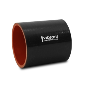 Vibrant Performance Intercooler Hose Coupling, 2 Inch Inside Diameter, Straight, 3 Inch Length, Black, 4 Ply Reinforced Silicone – 2706