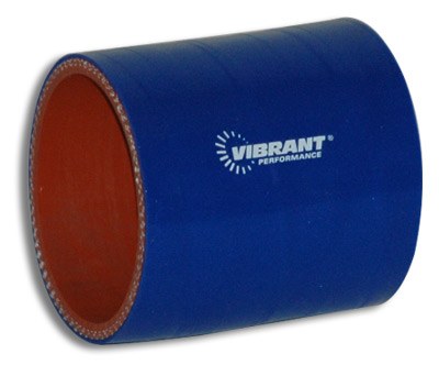 Vibrant Performance Intercooler Hose Coupling, 2 Inch Inside Diameter, Straight, 3 Inch Length, Blue, 4 Ply Reinforced Silicone – 2706B