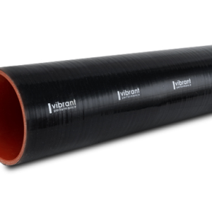 Vibrant Performance Intercooler Hose Coupling, 2 Inch Inside Diameter, Straight, 12 Inch Length, Black, 4 Ply Reinforced Silicone – 27071