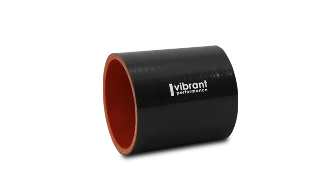 Vibrant Performance Intercooler Hose Coupling, 2-3/4 Inch Inside Diameter, Straight, 3 Inch Length, Black, 4 Ply Reinforced Silicone – 2712