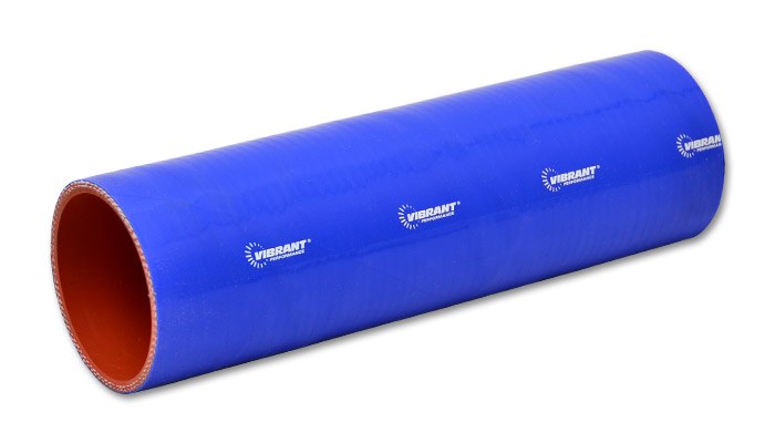 Vibrant Performance Intercooler Hose Coupling, 3 Inch Inside Diameter, Straight, 12 Inch Length, Blue, 4 Ply Reinforced Silicone – 27151B