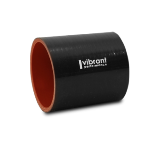 Vibrant Performance Intercooler Hose Coupling, 3-1/2 Inch Inside Diameter, Straight, 3 Inch Length, Black, 4 Ply Reinforced Silicone – 2716