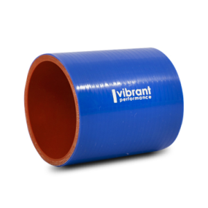 Vibrant Performance Intercooler Hose Coupling, 3-1/2 Inch Inside Diameter, Straight, 3 Inch Length, Blue, 4 Ply Reinforced Silicone – 2716B