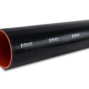 Vibrant Performance Intercooler Hose Coupling, 4 Inch Inside Diameter, Straight, 12 Inch Length, Black, 4 Ply Reinforced Silicone – 27191