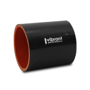 Vibrant Performance Intercooler Hose Coupling, 4-1/2 Inch Inside Diameter, Straight, 3 Inch Length, Black, 4 Ply Reinforced Silicone – 2722