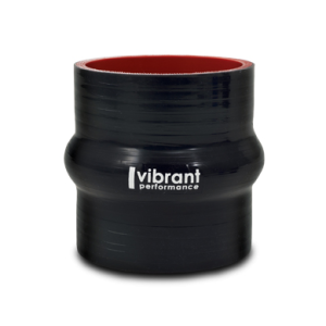 Vibrant Performance Intercooler Hose Coupling, 4 Inch Inside Diameter, Hump Hose, 3 Inch Length, Black, 4 Ply Reinforced Silicone – 2736