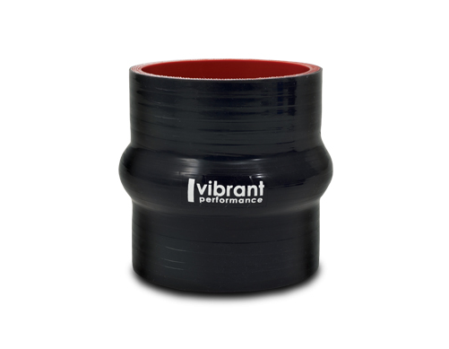 Vibrant Performance Intercooler Hose Coupling, 4 Inch Inside Diameter, Hump Hose, 3 Inch Length, Black, 4 Ply Reinforced Silicone – 2736