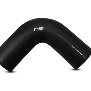 Vibrant Performance Intercooler Hose Coupling, 2 Inch Inside Diameter, 90 Degree Elbow, 4 Inch Leg Length with 2 Inch Bend Radius, Black – 2740