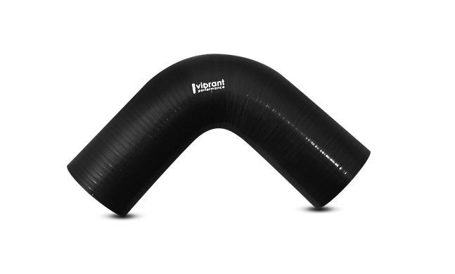 Vibrant Performance Intercooler Hose Coupling, 2 Inch Inside Diameter, 90 Degree Elbow, 4 Inch Leg Length with 2 Inch Bend Radius, Black – 2740