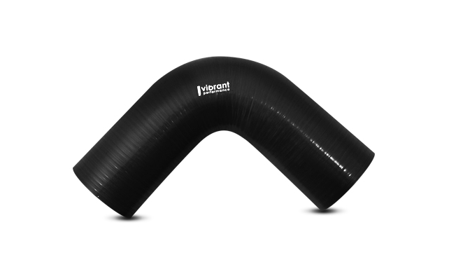 Vibrant Performance Intercooler Hose Coupling, 3 Inch Inside Diameter, 90 Degree Elbow, 3-1/2 Inch Leg Length with 3 Inch Bend Radius, Black – 2744