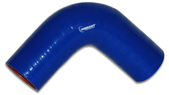 Vibrant Performance Intercooler Hose Coupling, 3 Inch Inside Diameter, 90 Degree Elbow, 3-1/2 Inch Leg Length with 3 Inch Bend Radius, Blue – 2744B