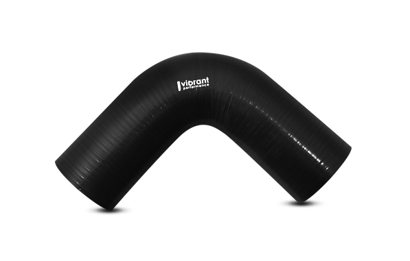 Vibrant Performance Intercooler Hose Coupling, 4 Inch Inside Diameter, 90 Degree Elbow, 3 Inch Leg Length with 4 Inch Bend Radius, Black – 2746