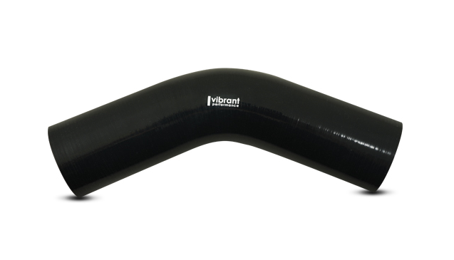Vibrant Performance Intercooler Hose Coupling, 2-1/4 Inch Inside Diameter, 45 Degree Elbow, 4-3/4 Inch Leg Length with 4 Inch Bend Radius – 2751