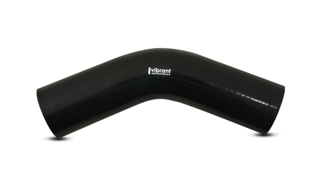Vibrant Performance Intercooler Hose Coupling, 3-1/2 Inch Inside Diameter, 45 Degree Elbow, 4 Inch Leg Length with 3-1/2 Inch Bend Radius – 2755
