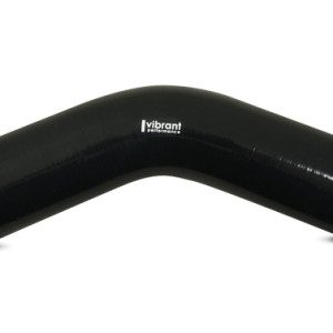 Vibrant Performance Intercooler Hose Coupling, 4 Inch Inside Diameter, 45 Degree Elbow, 3-1/2 Inch Leg Length with 4 Inch Bend Radius, Black – 2756