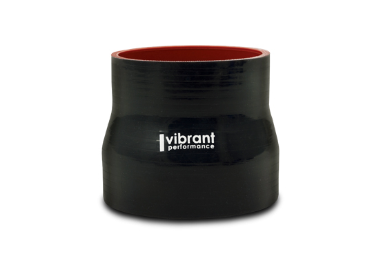 Vibrant Performance Intercooler Hose Coupling, 2 Inch Inside Diameter to 2-1/4 Inch Inside Diameter, Straight Transition, 3 Inch Length, Black – 2765