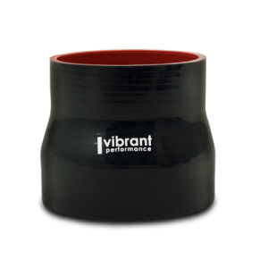 Vibrant Performance Intercooler Hose Coupling, 2 Inch Inside Diameter to 2-1/2 Inch Inside Diameter, Straight Transition, 3 Inch Length, Black – 2766