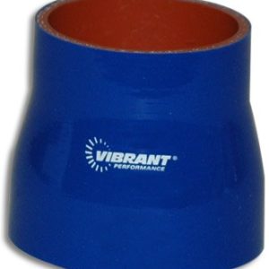 Vibrant Performance Intercooler Hose Coupling, 2 Inch Inside Diameter to 2-1/2 Inch Inside Diameter, Straight Transition, 3 Inch Length, Blue – 2766B