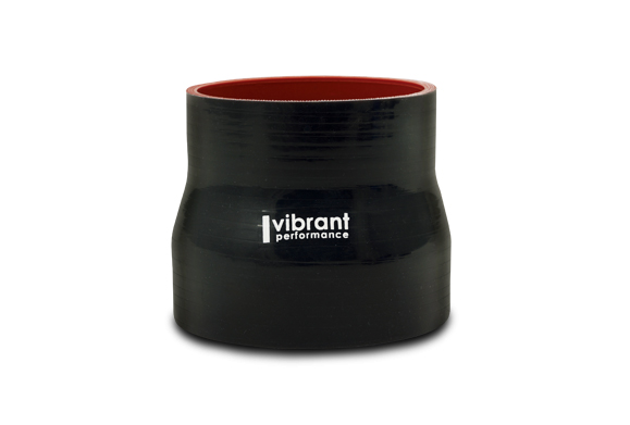 Vibrant Performance Intercooler Hose Coupling, 3-1/2 Inch Inside Diameter to 4 Inch Inside Diameter, Straight Transition, 3 Inch Length, Black – 2776