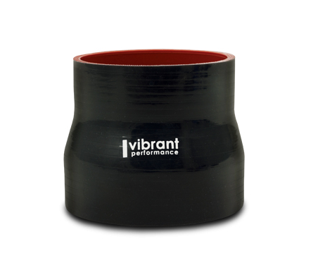 Vibrant Performance Intercooler Hose Coupling, 4 Inch Inside Diameter to 5 Inch Inside Diameter, Straight Transition, 3 Inch Length, Black – 2777