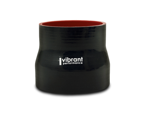 Vibrant Performance Intercooler Hose Coupling, 2 Inch Inside Diameter to 3 Inch Inside Diameter, Straight Transition, 3 Inch Length, Black – 2779