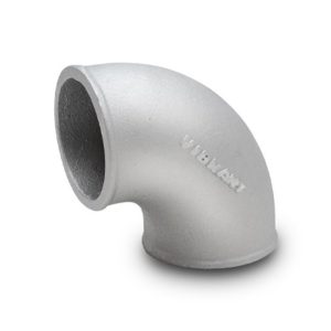 Vibrant Performance Intercooler Hose Coupling, Fabrication Components, 3 Inch Outside Diameter, 90 Degree Bend, Cast Aluminum, Tight Radius – 2874