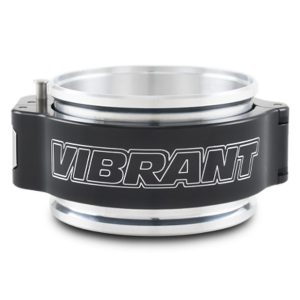 Vibrant Performance Hose Clamp, Use with 3 Inch Tube, 1-7/8 Inch Clamp Width, 2-1/8 Height, Pinless, Billet Aluminum Coupler/ Black Clamp – 32516