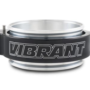 Vibrant Performance Hose Clamp, Use with 4 Inch Tube, 1-7/8 Inch Clamp Width, 2-1/8 Height, Pinless, Billet Aluminum Coupler/ Black Clamp – 32518