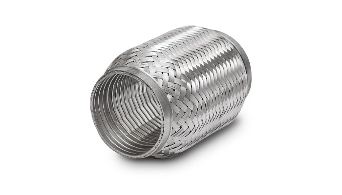 Vibrant Performance Exhaust Flex Connector, Turboflex, 2-1/2 Inch Slip Fit, 6 Inch Length, T304 Stainless Steel Braid – 60806