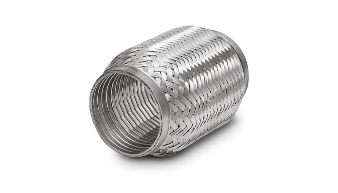 Vibrant Performance Exhaust Flex Connector, 4 Inch Diameter Weld on, 8 Inch Length, Stainless Steel – 61208