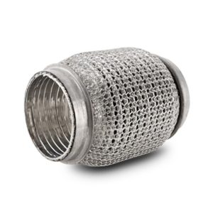 Vibrant Performance Exhaust Flex Connector, Liteflex, 2 Inch Inside Diameter, 4 Inch Long, Stainless Steel, With Interlock Liner – 66604