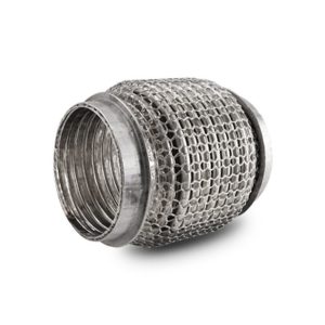 Vibrant Performance Exhaust Flex Connector, Liteflex, 2-1/2 Inch Inside Diameter, 4 Inch Long, Stainless Steel, With Interlock Liner – 66804