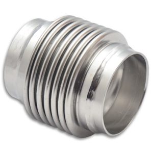 Vibrant Performance Exhaust Flex Connector, Bellow Style, Weld-On, 2 Inch Inlet/ 2.020 Outlet, 3-1/4 Inch Length, Stainless Steel – 69632
